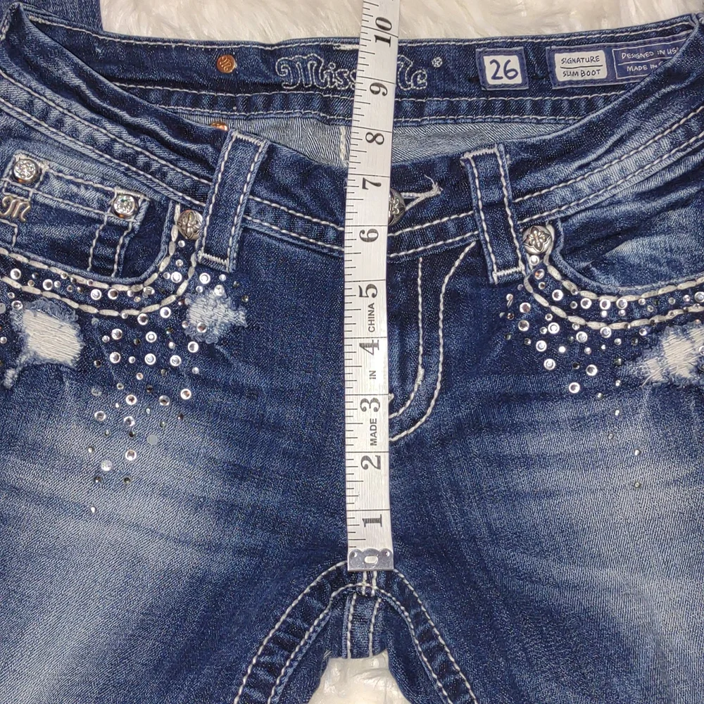 Miss Me Slim Bootcut Jeans size 26 - Picture 11 of 11